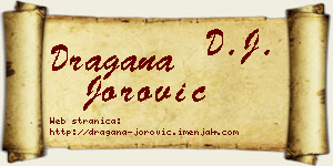 Dragana Jorović vizit kartica